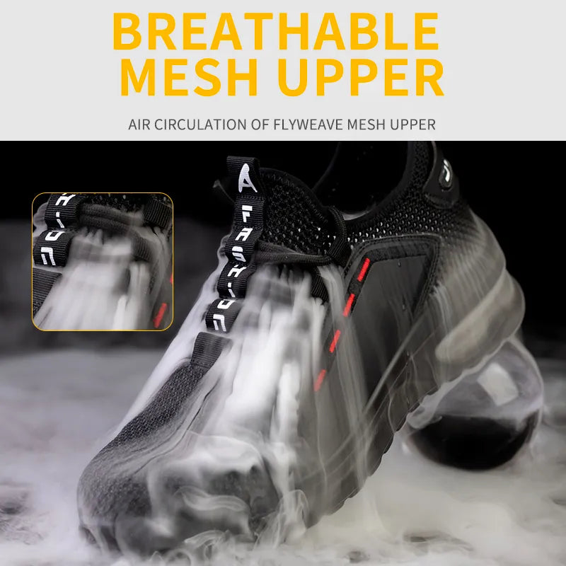 Breathable Lightweight Safety Work Shoes Anti-slippery For Men Women