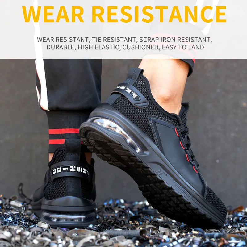 Breathable Lightweight Safety Work Shoes Anti-slippery For Men Women