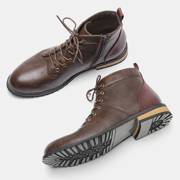 Men's Retro Ankle Boots Leather Shoes