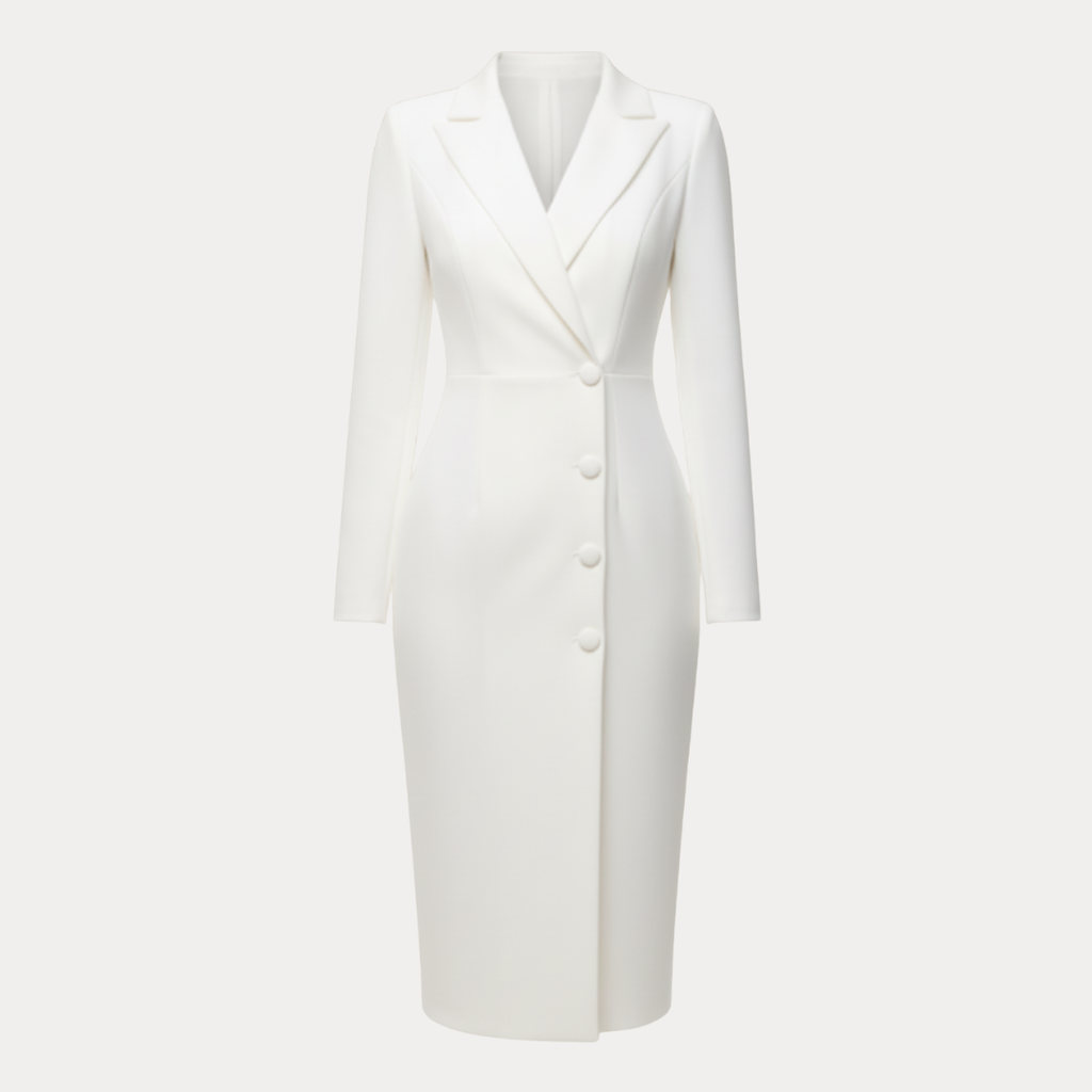 Women's Long Sleeve Blazer Dress | Midi