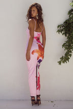 Damska Letnia Sukienka w Kwiaty | Maxi