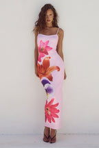 Damska Letnia Sukienka w Kwiaty | Maxi