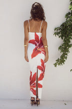 Damska Letnia Sukienka w Kwiaty | Maxi