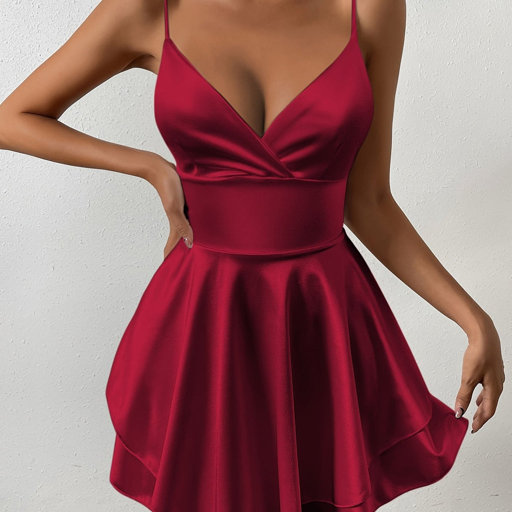 Women's Evening Pleated Dress | Mini