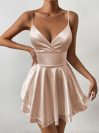 Women's Evening Pleated Dress | Mini
