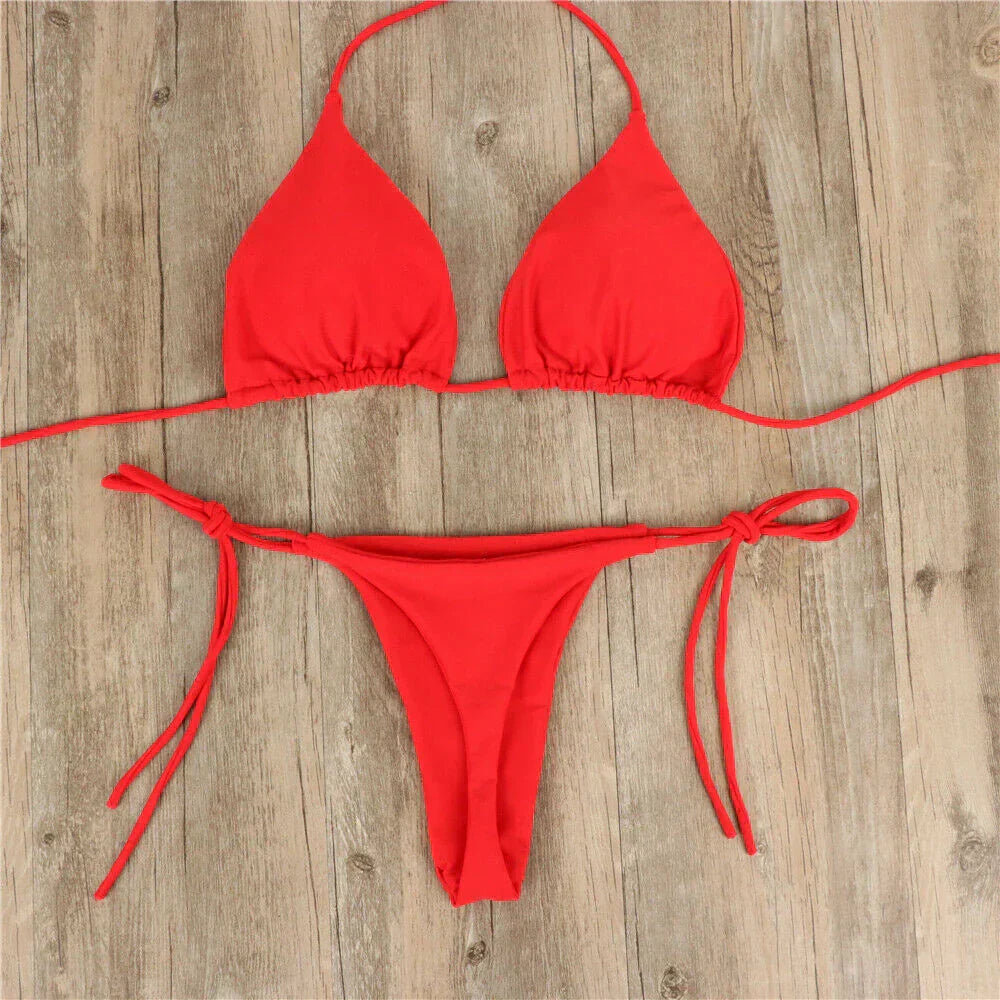 Damskie Seksywne Bikini O Wysokim Pasie | Letnie