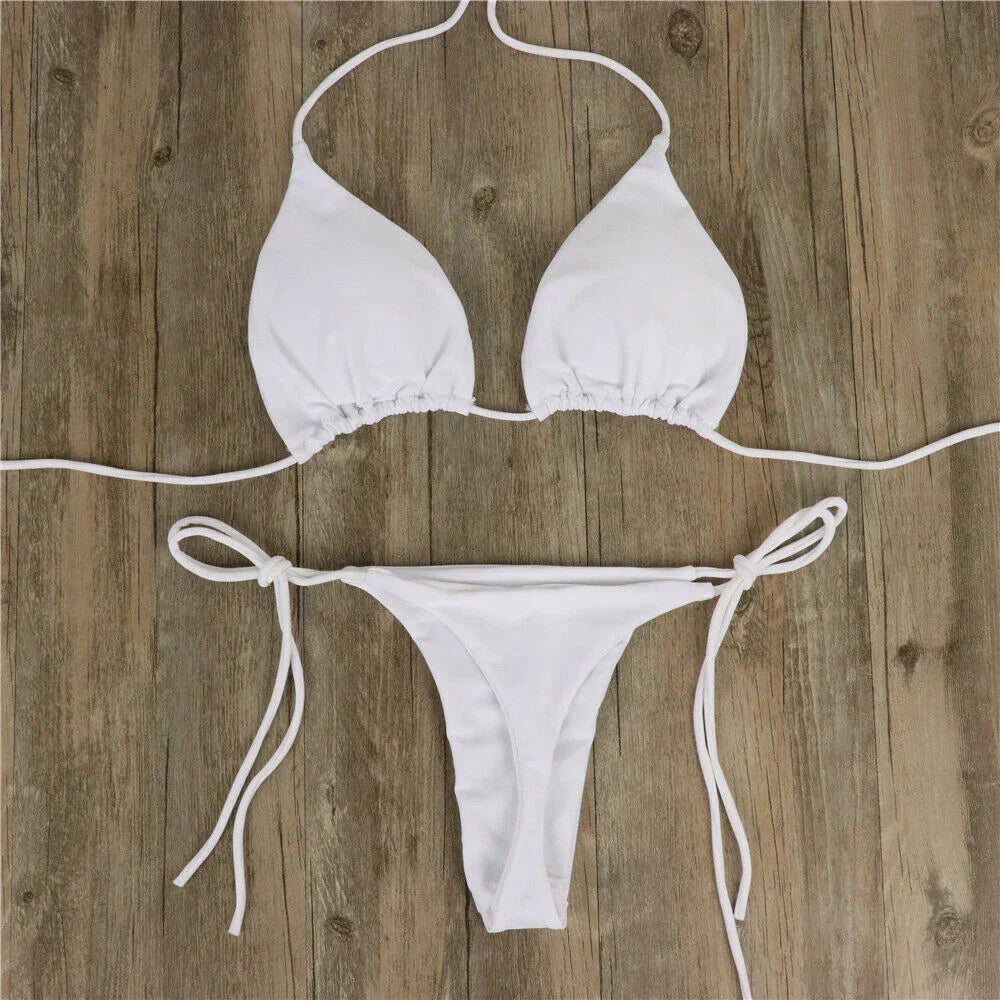 Damskie Seksywne Bikini O Wysokim Pasie | Letnie