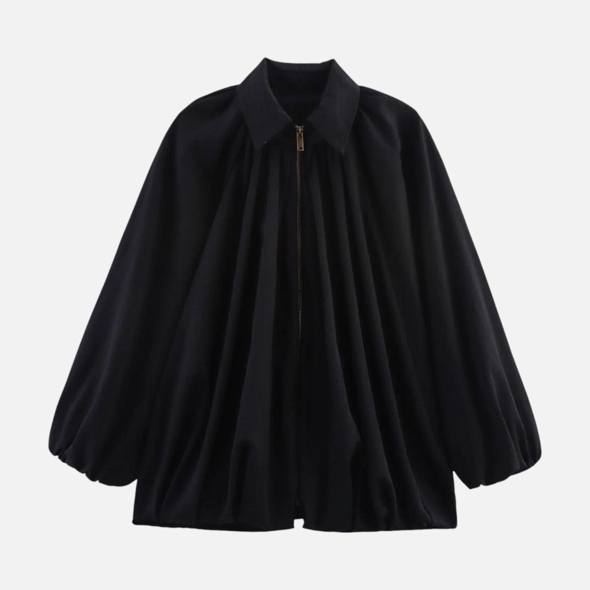 Damskie Fałdowana Lapel Bluzka | Kołnierz