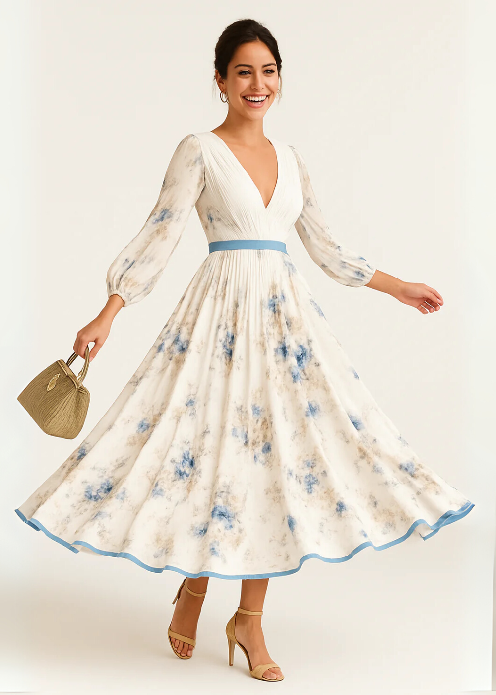 Women's Boho Wedding Guest Dress | Maxi