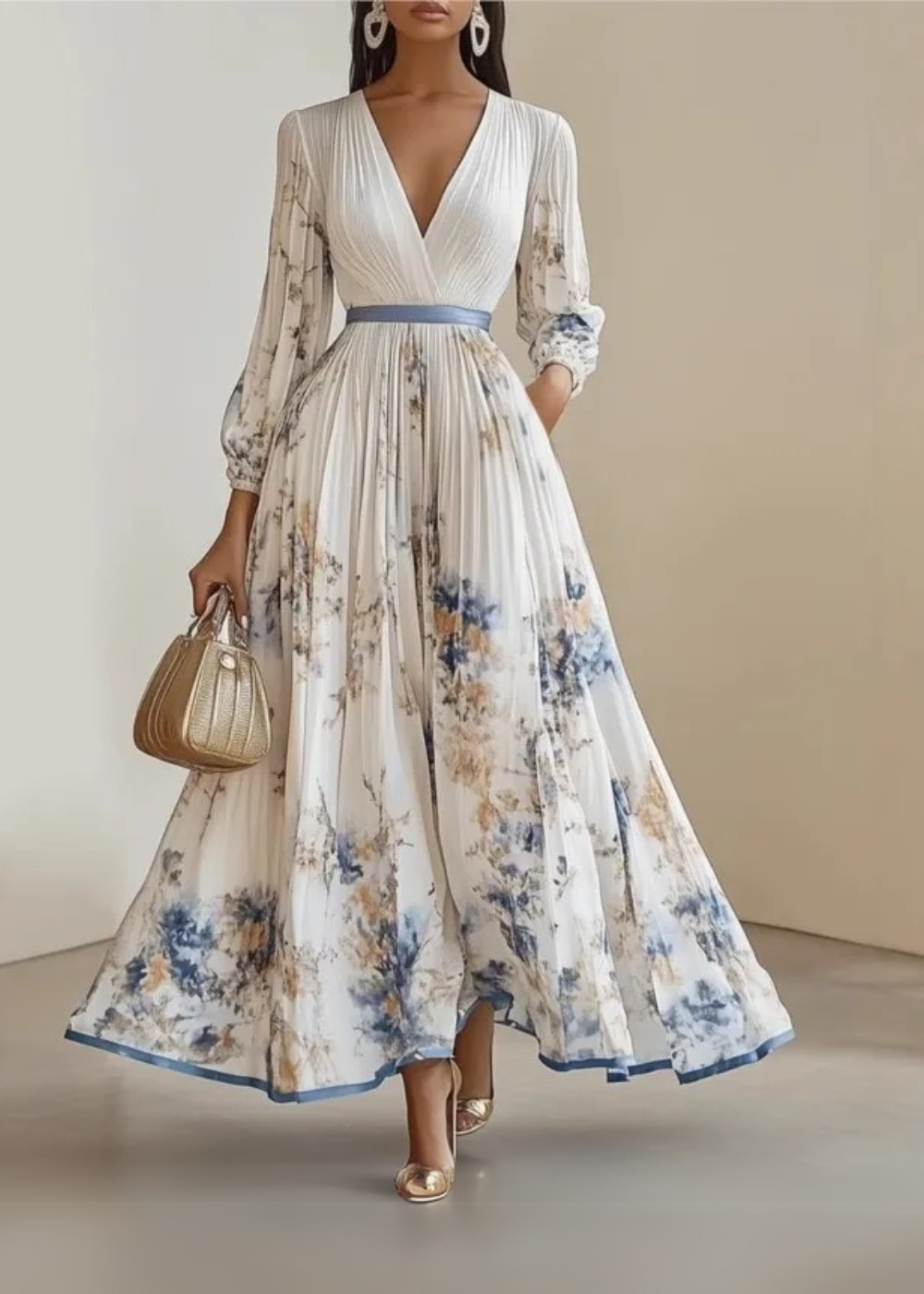 Women's Boho Wedding Guest Dress | Maxi