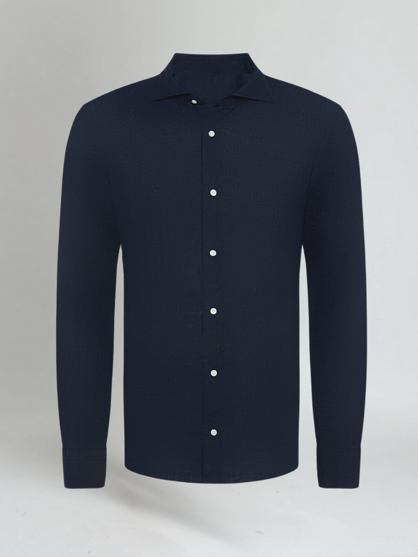 Męska Ścisła Casualowa Koszula | Letnia