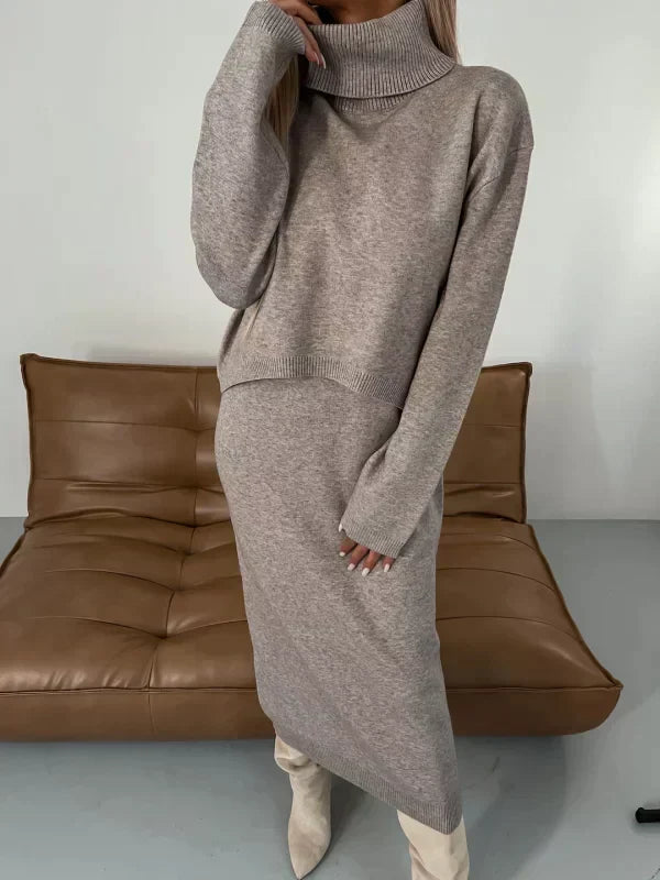 Women's Sweater Dress Turtleneck | Midi