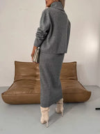 Women's Sweater Dress Turtleneck | Midi