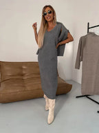 Women's Sweater Dress Turtleneck | Midi