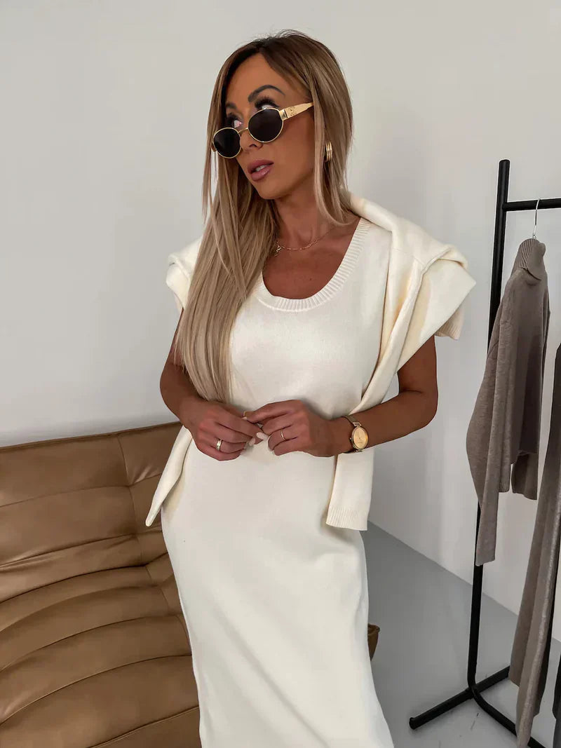 Women's Sweater Dress Turtleneck | Midi