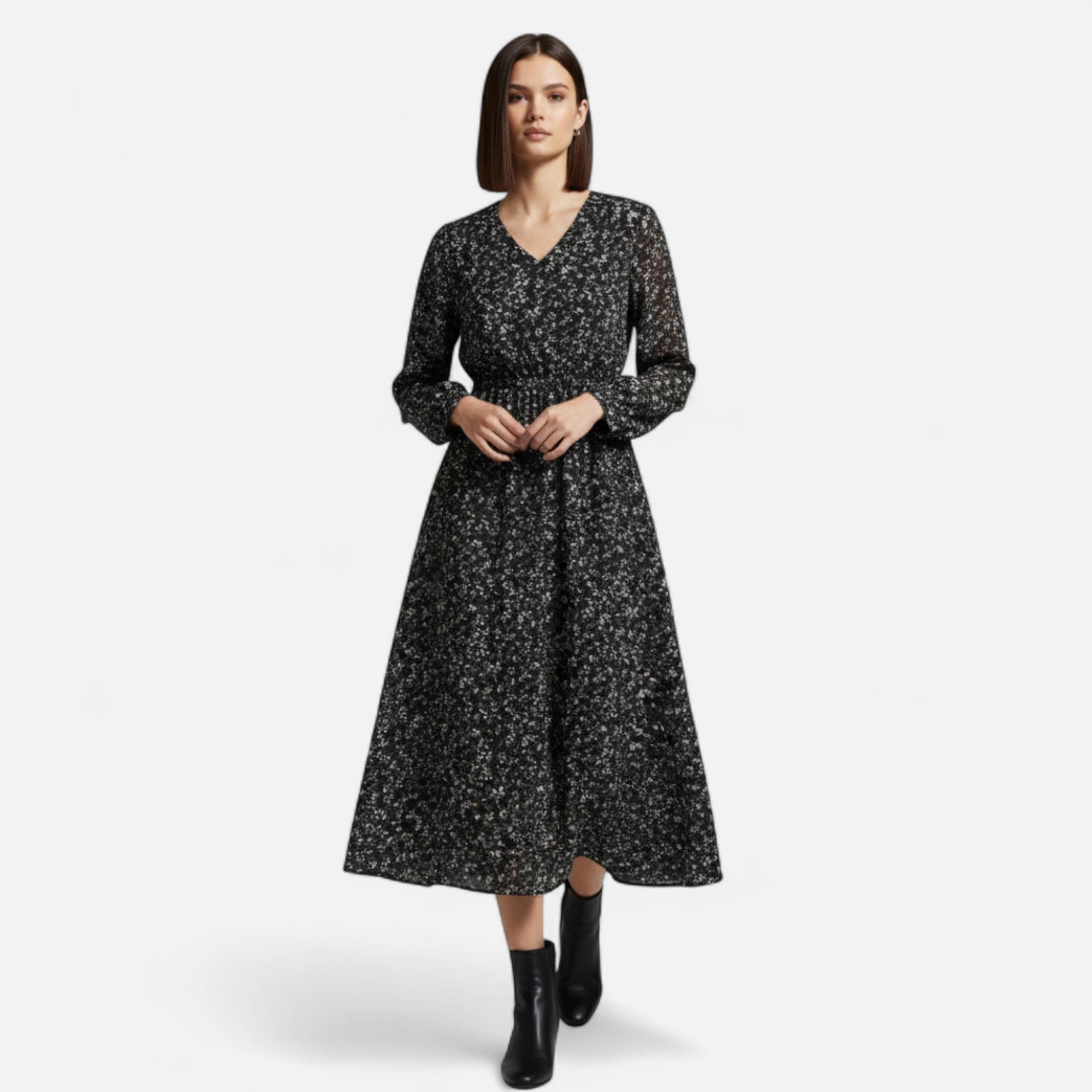 Women's Spring Long Sleeve Dress | Maxi