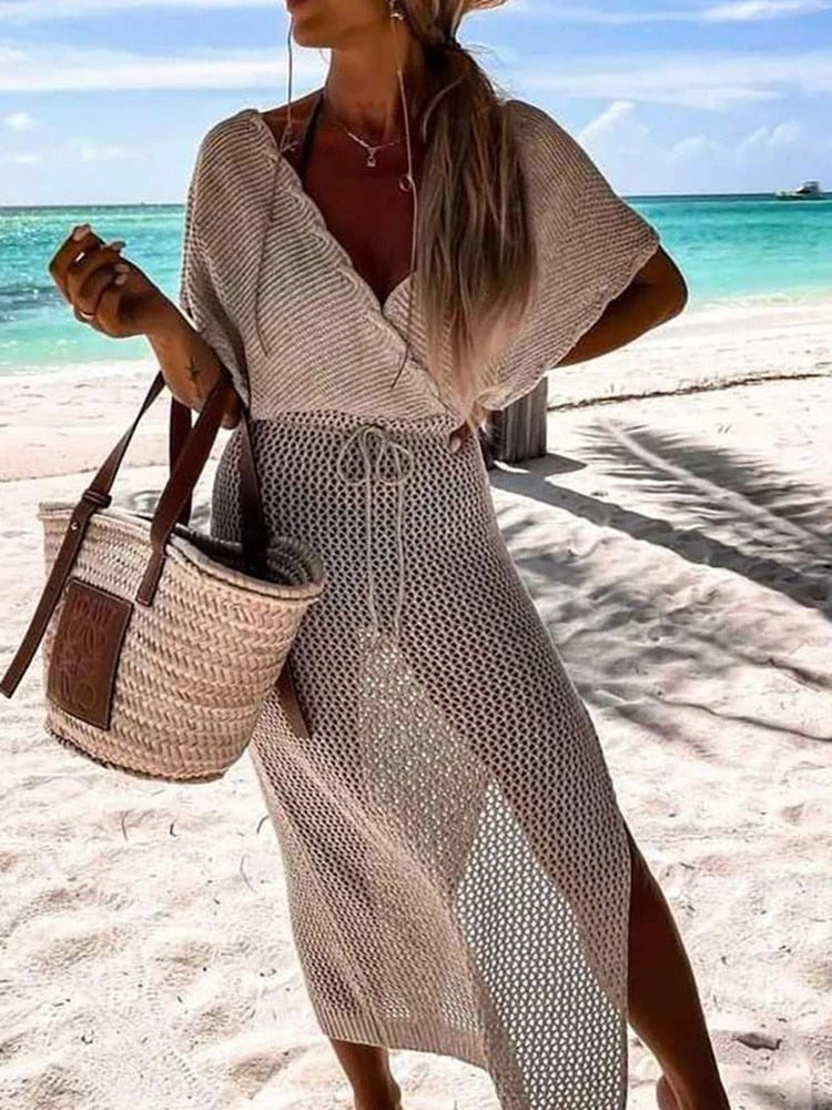 Women's Summer Crochet Dress | Midi