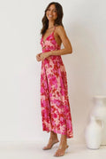 Damska Letnia Sukienka w Kwiaty | Maxi