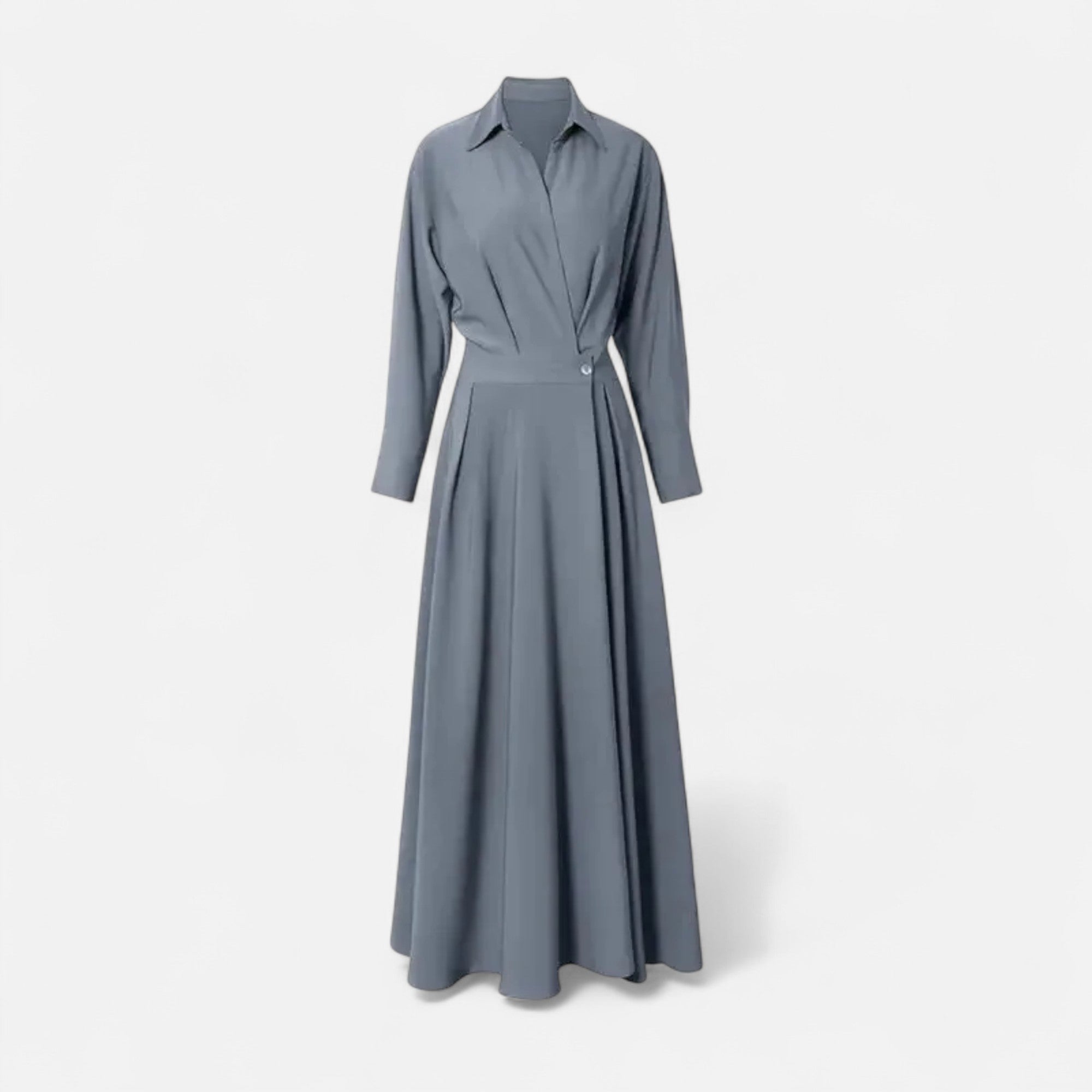 Women's Wrap Shirt Dress | Maxi