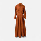 Women's Wrap Shirt Dress | Maxi