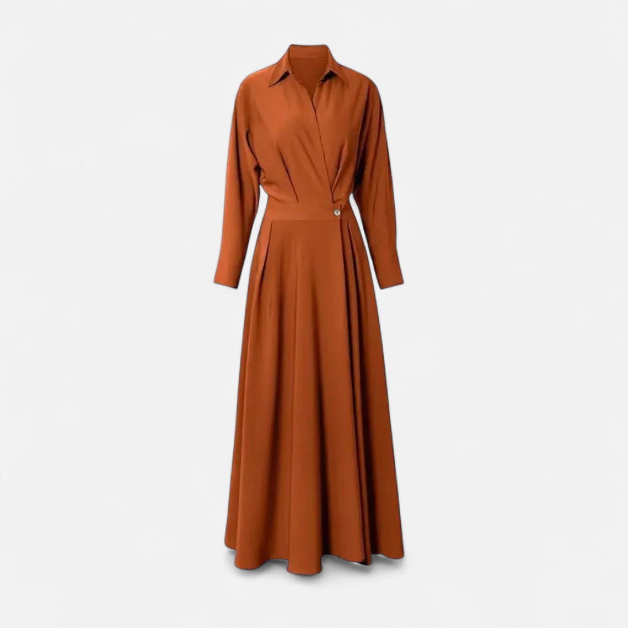 Women's Wrap Shirt Dress | Maxi