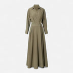 Women's Wrap Shirt Dress | Maxi