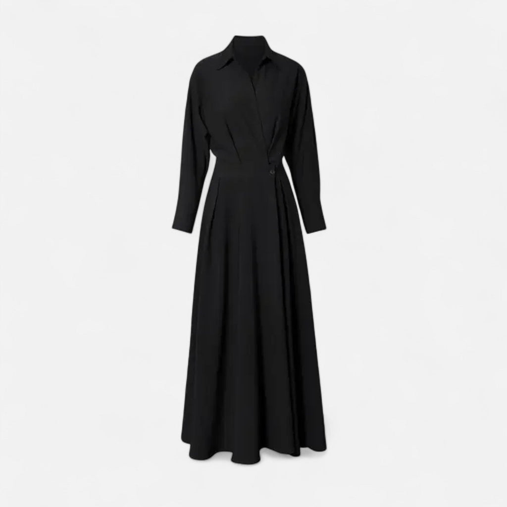 Women's Wrap Shirt Dress | Maxi