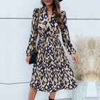 Women's Summer Dress with Long Sleeves | Midi