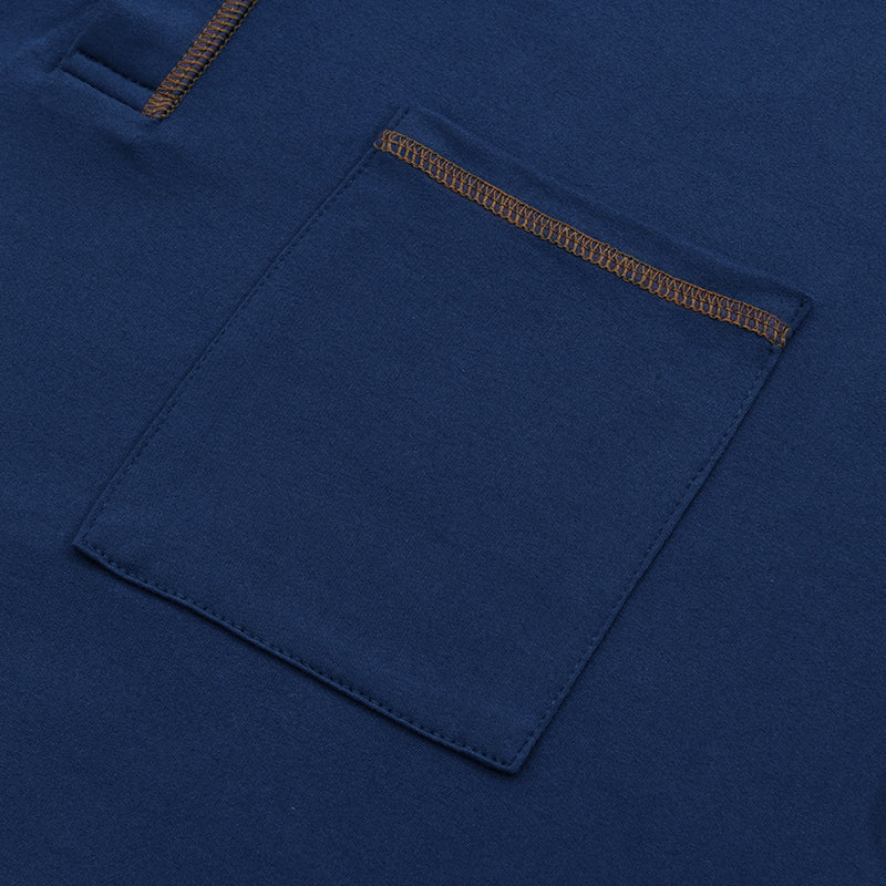 Męska Casualowa Koszulka T | Henley