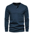 Men's Henley Shirt | Button Neck & Long Sleeves