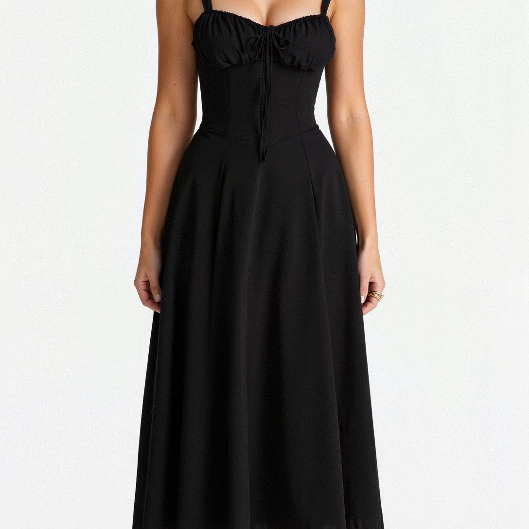 Damskie Gorset Kwiatowy Suknia | Midi