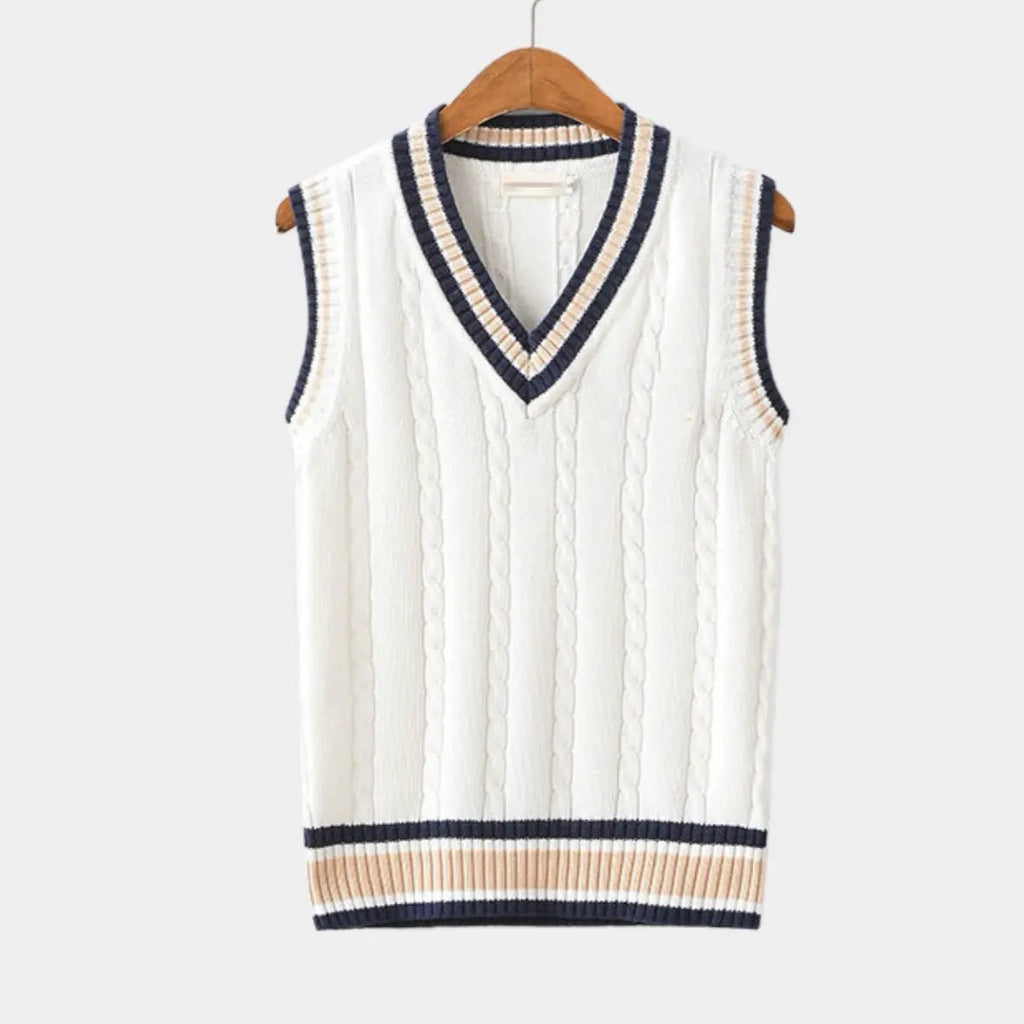 Męski Casualowy Sweter Bez Rękawów | Bezrękawnik