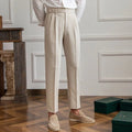 Men's Pleated Work Pants | Slim Fit