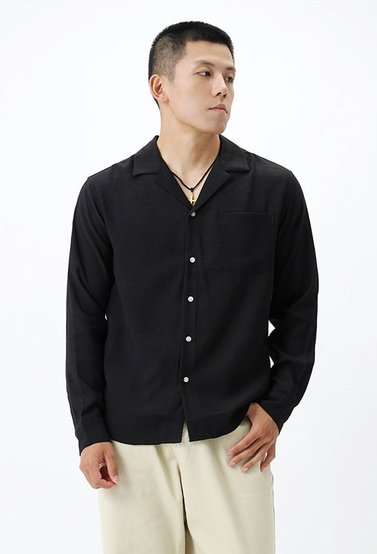 Męska Koszula Długi Rękaw | Prosty Krój