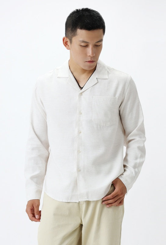 Męska Koszula Długi Rękaw | Prosty Krój