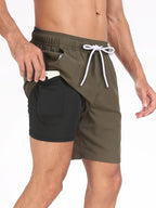 Męskie Szorty Boardshorts Z Kieszeniami | Kąpielówki