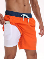 Męskie Szorty Boardshorts Z Kieszeniami | Kąpielówki
