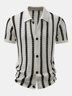 Men's Crochet Shirt | Short Sleeve
