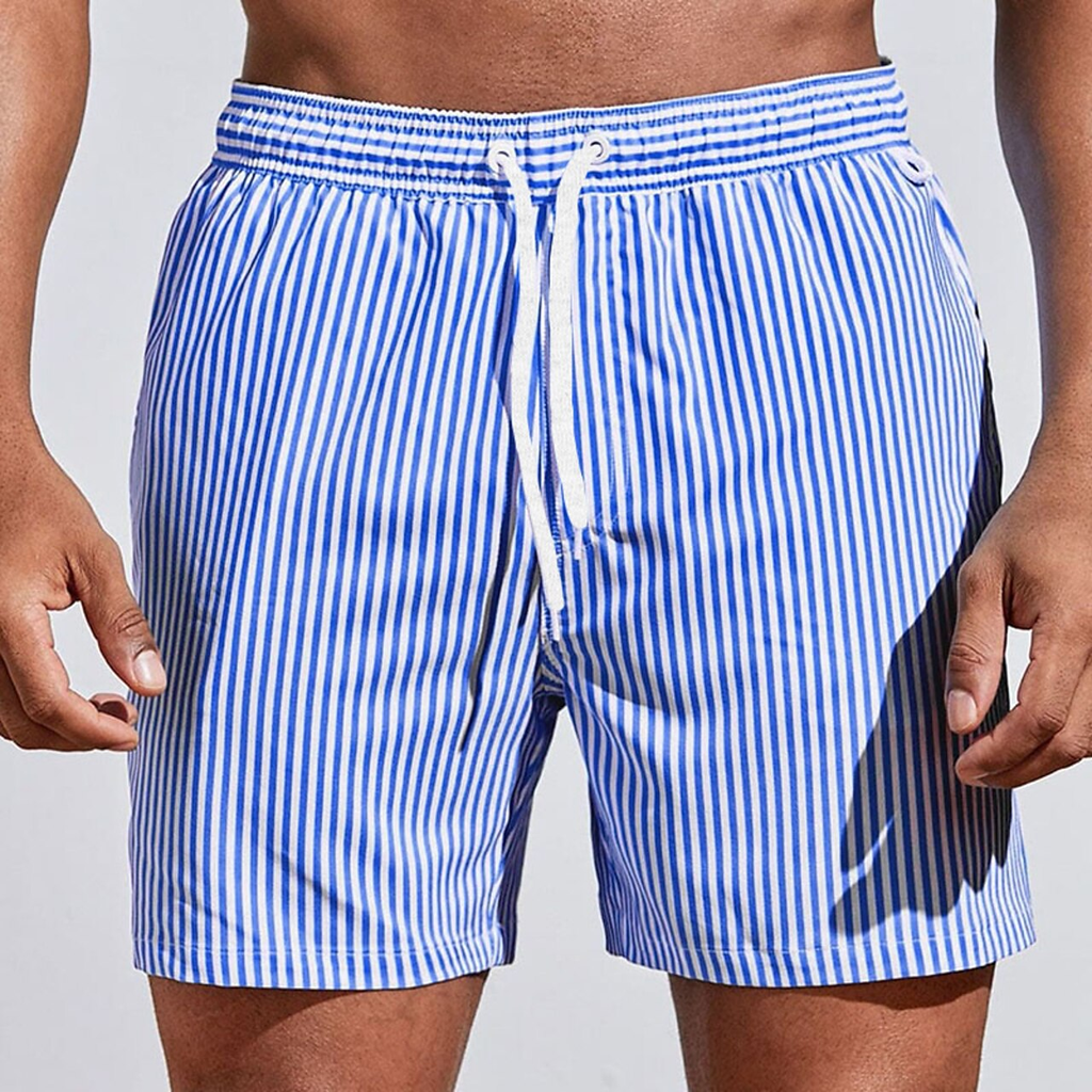 Men's Striped Swim Shorts | Beach