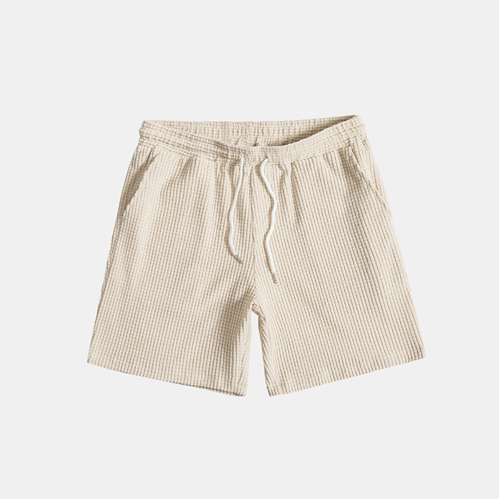 Męski Dwuczęściowy Komplet Wafelkowy | Casual