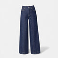 Damskie Wysoka Talia Blend Jeansy | Szerokie Nogi