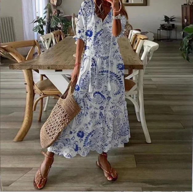Damska Letnia Sukienka | Maxi