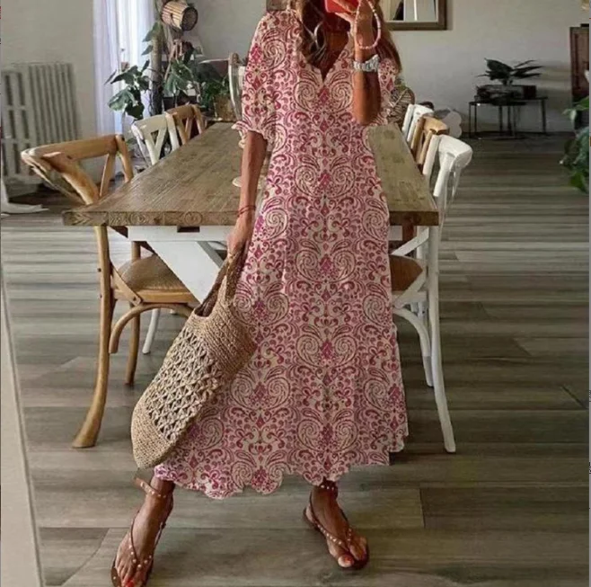 Damska Letnia Sukienka | Maxi
