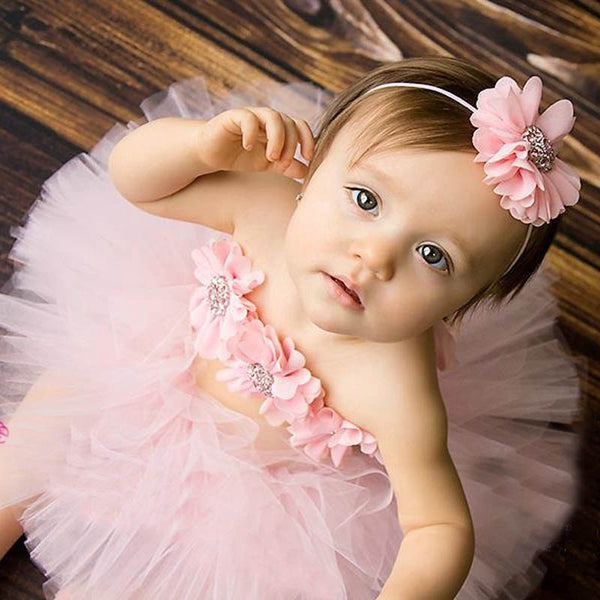 Party Dress set for Baby Girls Top Bra Tutu Skirt with Headband - High-quality and Reasonable price - TWA