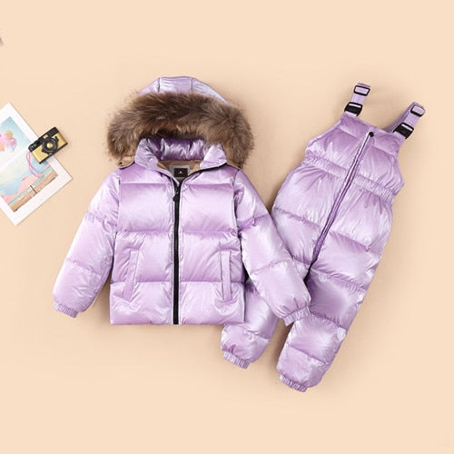 Baby Toddler Snowsuit Jacket and Bib Set for Boys Girls - High-quality and Reasonable price - TWA