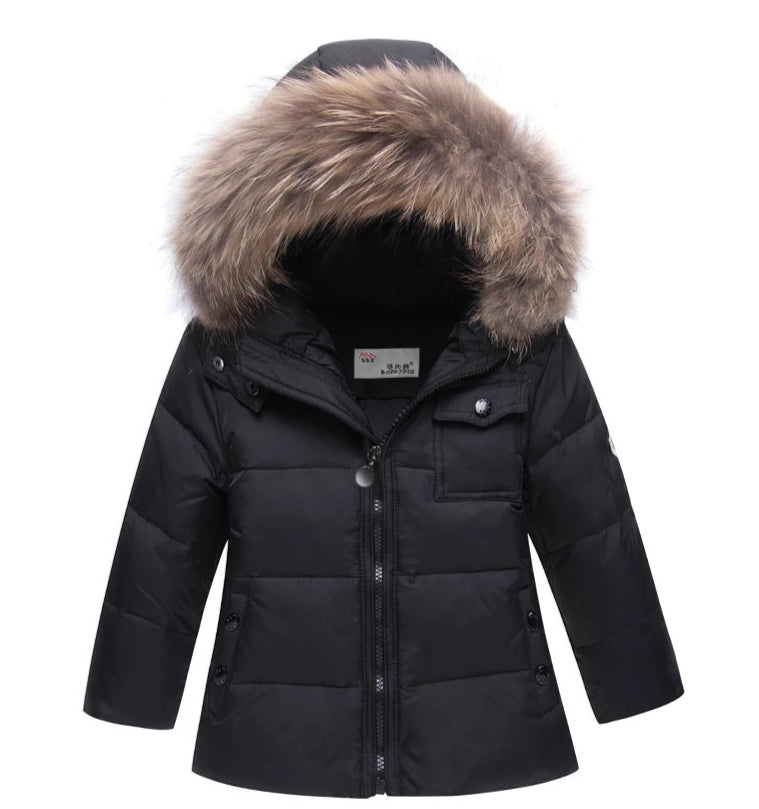 Toddler Snowsuits Jacket with Fur Overall Bib for Boys Girls - High-quality and Reasonable price - TWA