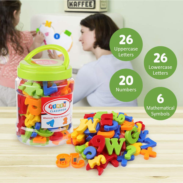 78pcs Letters Numbers Alphabet Fridge Magnets Educational Toy Set
