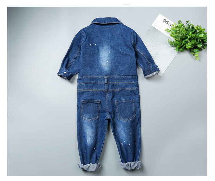 Denim Baby Romper Jumpsuit for Boy Girls 1-8 Years old - High-quality and Reasonable price - TWA