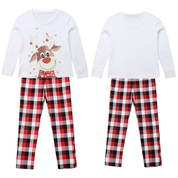 White Reindeer Family Matching Christmas Pajamas - High-quality and Reasonable price - TWA