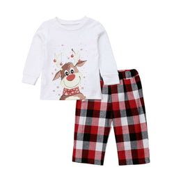 White Reindeer Family Matching Christmas Pajamas - High-quality and Reasonable price - TWA